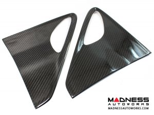  Alfa Romeo Giulia Quadrifoglio (QV) Fender Grill Frame Trim Kit - Carbon Fiber